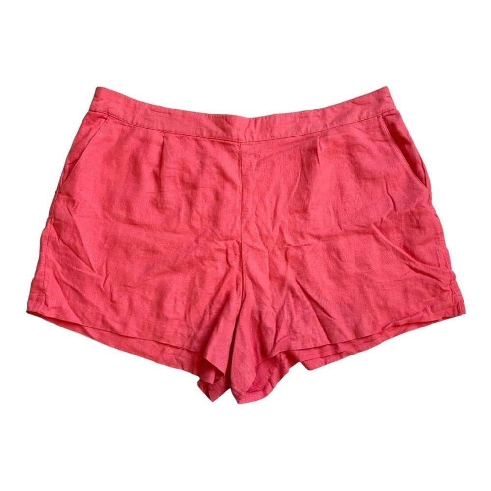 Abercrombie and Fitch Pink Linen Blend Pull-On Shorts
Women’s XXL